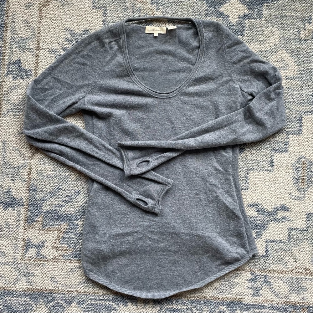 Inhabit scoop neck cashmere sweater size small
